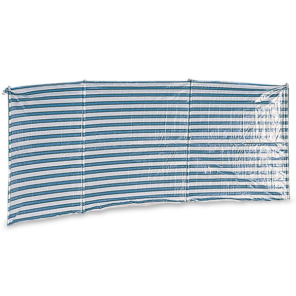 Windschutz Sichtschutz 400 x 135 cm blau/weiß für Strand Zelt Sonnenschutz Campfrei