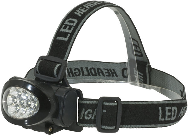 Stirnlampe X-Light Q 10 mit 10 LED´s Kopflampe Stirnleuchte Sänger