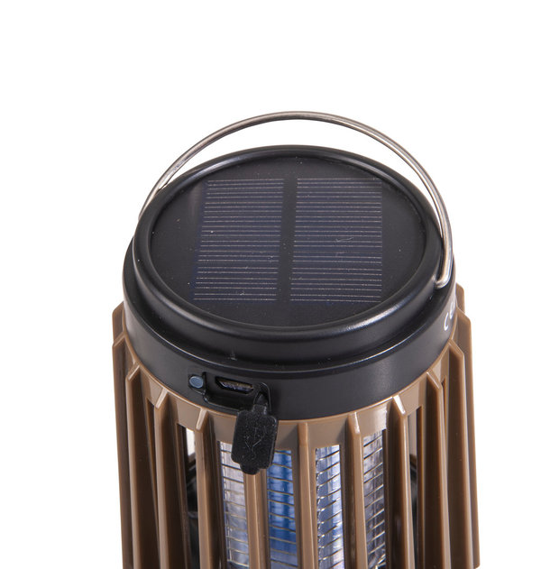 Anaconda 3in1 Mückenabwehr, Laterne und Taschenlampe mit Solarpanel und USB